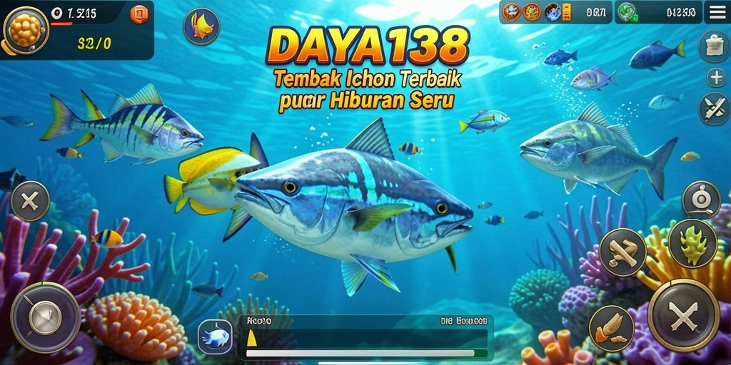 Tampilan gameplay seru dari game Tembak Ikan DAYA138.