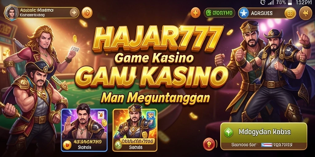 Tampilan gameplay menarik saat bermain Kasino di HAJAR777.