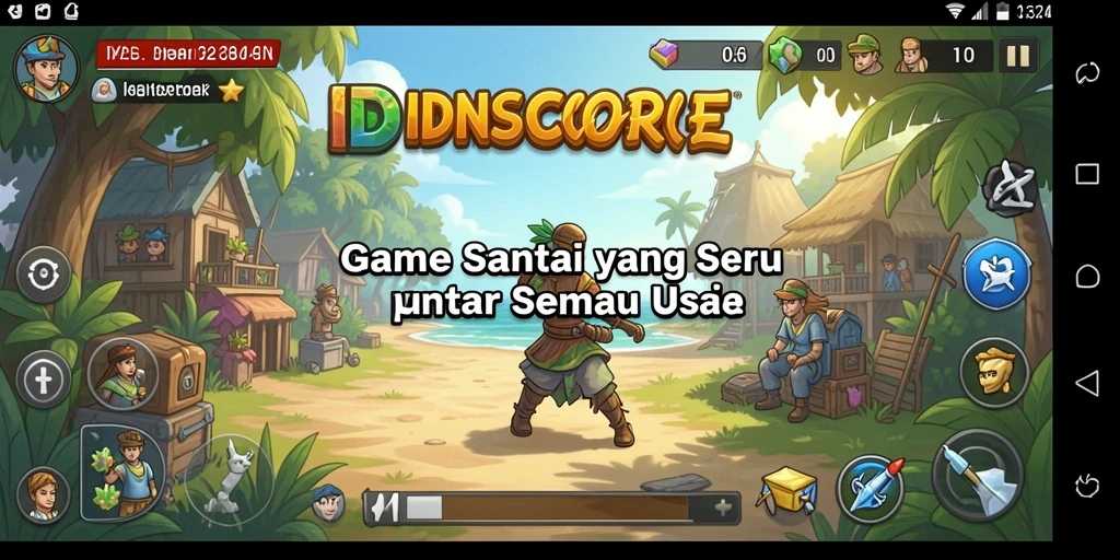 Tangkapan layar menampilkan gameplay seru dan menantang dari IDNSCORE.