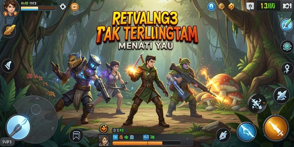 Screenshot gameplay RVIP3 dengan grafis yang memukau.